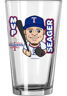 Texas Rangers 2023 World Series Champions 16oz MVP Pint Glass - Blue