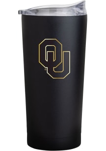 Logo Brands Oklahoma Sooners 20oz Foil Stainless Steel Tumbler - Black