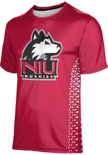 ProSphere Northern Illinois Huskies Red Geometric Short Sleeve T Shirt