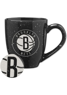 Brooklyn Nets Alternate 16oz Speckle Ceramic Mug - Black