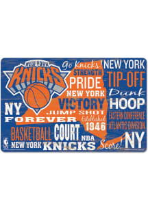New York Knicks 11 x 17 Sign - Blue