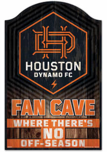 Houston Dynamo 11 x 17 Fan Cave Sign - Brown