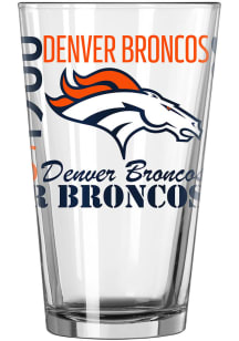 Denver Broncos 16oz Spirit Pint Glass - Orange