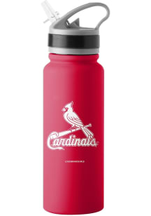 St Louis Cardinals 25oz Logo Flip Top Stainless Steel Bottle - Red