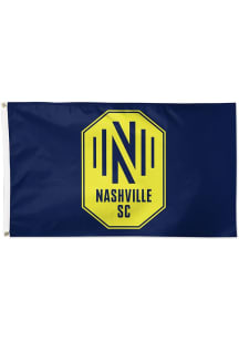 Nashville SC 3x5 Logo Silk Screen Grommet Flag - Navy Blue