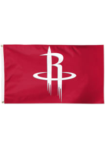 Houston Rockets 3x5 Logo Silk Screen Grommet Flag - Red