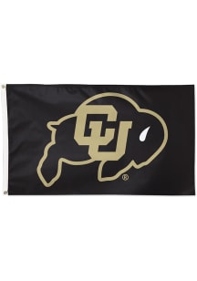 Colorado Buffaloes 3x5 Logo Silk Screen Grommet Flag - Black