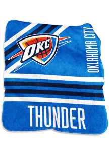 Oklahoma City Thunder Stripe Raschel Throw Blanket - Blue