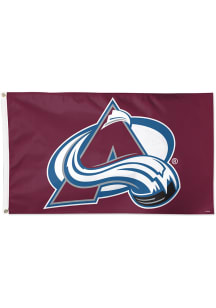 Colorado Avalanche 3x5 Logo Silk Screen Grommet Flag - Maroon