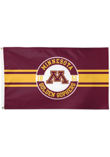 Minnesota Golden Gophers 3x5 Reversible Logo Silk Screen Grommet Flag - Maroon