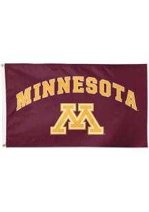 Minnesota Golden Gophers Deluxe Classic Silk Screen Grommet Flag - Maroon
