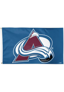 Colorado Avalanche Deluxe Logo Silk Screen Grommet Flag - Blue