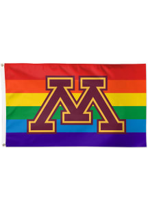 Minnesota Golden Gophers Deluxe Pride Silk Screen Grommet Flag - Orange