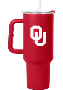 Logo Brands Oklahoma Sooners 40oz Full Color Stainless Steel Tumbler - Red