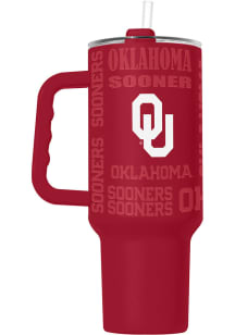 Logo Brands Oklahoma Sooners 40oz Replay Stainless Steel Tumbler - Maroon