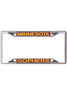 Minnesota Golden Gophers Metal Thick Logo License Frame