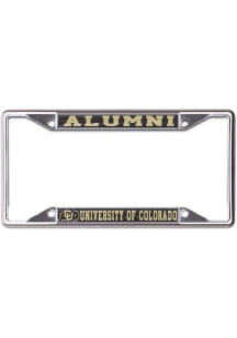 Colorado Buffaloes Metal Alumni License Plate Frame - Silver