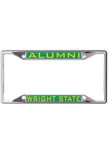 Wright State Raiders Metal Alumni License Plate Frame - Silver