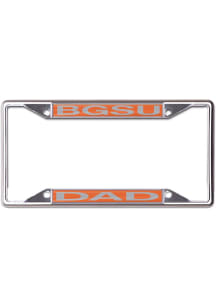 Bowling Green Falcons Metal Dad License Plate Frame - Silver