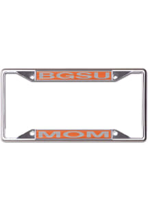 Bowling Green Falcons Metal Mom License Plate Frame - Silver