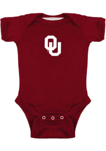 Oklahoma Sooners Baby Crimson Bailey Short Sleeve One Piece