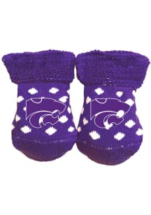 K-State Wildcats Polka Dot Baby Bootie Boxed Set