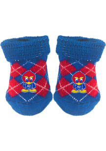 Kansas Jayhawks Argyle Baby Bootie Boxed Set