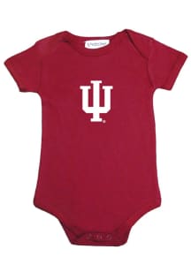 Indiana Hoosiers Baby Cardinal Bailey Primary Short Sleeve One Piece