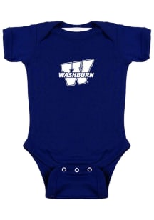 Washburn Ichabods Baby Blue Bailey Primary Short Sleeve One Piece