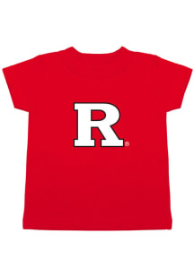Rutgers Scarlet Knights Toddler Red Primary Logo Design Short Sleeve T-Shirt