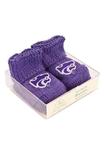 K-State Wildcats Knit Baby Bootie Boxed Set
