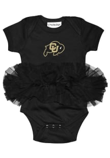 Colorado Buffaloes Baby Black Tutu Short Sleeve One Piece