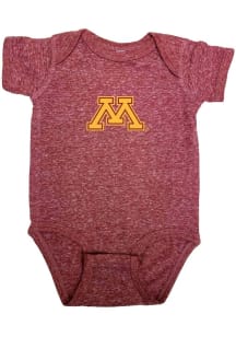 Minnesota Golden Gophers Baby Cardinal Vintage Short Sleeve One Piece