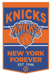 New York Knicks Vertical Wool NY Forever Banner