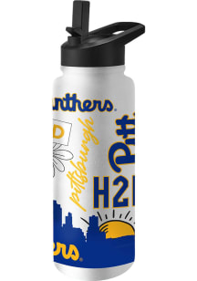 Pitt Panthers 2023 Backyard Brawl Stainless Steel Bottle - Blue
