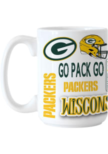 Green Bay Packers 15oz Native Ceramic Mug - Green