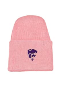 K-State Wildcats Pink Cuffed Newborn Knit Hat
