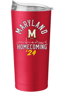 Logo Brands Maryland Terrapins 2024 Homecoming Stainless Steel Tumbler - Red