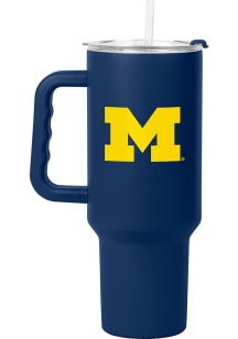 Logo Brands Michigan Wolverines 40oz Full Color Stainless Steel Tumbler - Blue