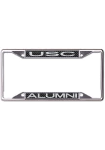 USC Trojans Carbon Printed Metal License Plate Frame - Black