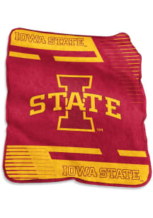 Iowa State Cyclones Stripe Raschel Throw Blanket - Cardinal