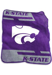 K-State Wildcats Stripe Raschel Throw Blanket - Purple