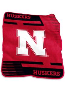 Nebraska Cornhuskers Stripe Raschel Throw Blanket - Red