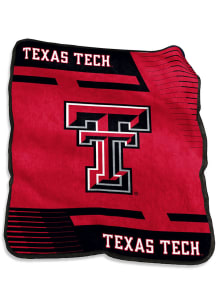 Texas Tech Red Raiders Stripe Raschel Throw Blanket - Red