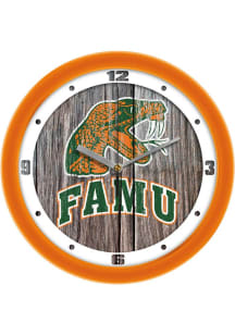 Florida A&M Rattlers 11.5 Weathered Wood Wall Clock