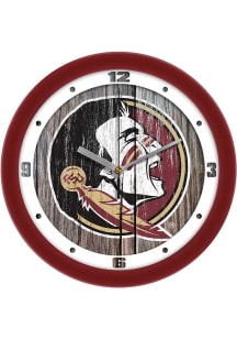 Florida State Seminoles 11.5 Weathered Wood Wall Clock