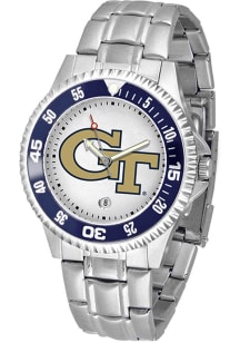 GA Tech Yellow Jackets Competitor Steel Mens Watch
