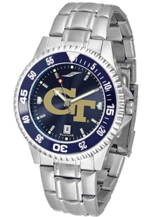 GA Tech Yellow Jackets Competitor Steel AC Mens Watch