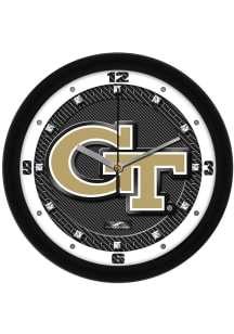 GA Tech Yellow Jackets 11.5 Carbon Fiber Wall Clock