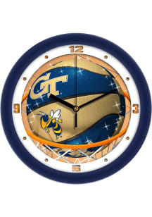 GA Tech Yellow Jackets 11.5 Slam Dunk Wall Clock